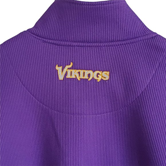 MINNESOTA VIKINGS Jacket Sweatshirt Full Zip Pockets Fleece Lined L/S Men's XL - Picture 4 of 9